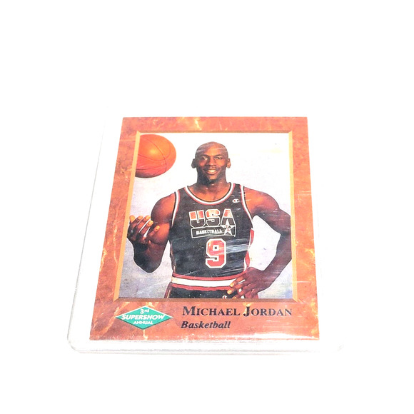 1993 MICHAEL JORDAN 3rd Annual Super Show Nationals Promo Card Team USA BULLS - Picture 1 of 2